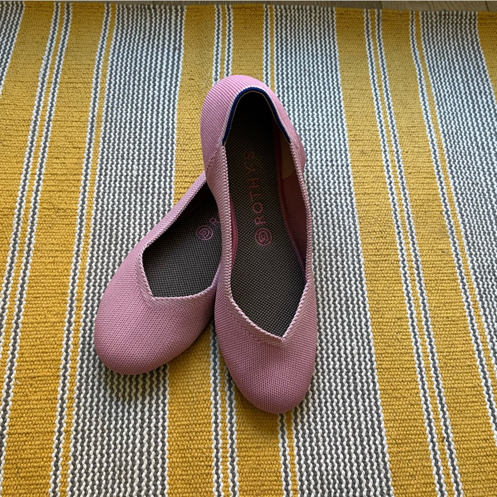 Pink Rothy’s Flats